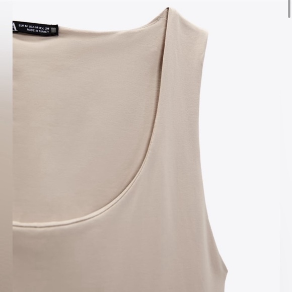 Zara Wide Strap Stretch Tank Top - Picture 5 of 5